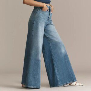 NEW DL1961 Lucila Wide Leg Jeans white denim for women 825 8t4
